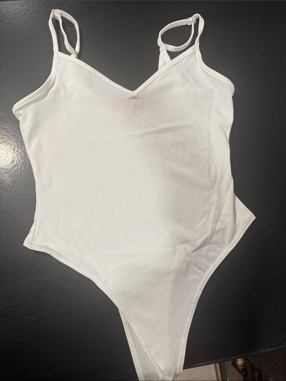 EDIKTED Teaghan V-Neck Fitted Bodysuit One-Piece Bodysuit